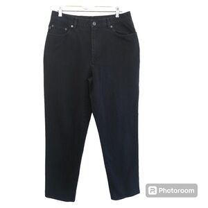 Ralph Lauren Jeans Co Woman’s High Rise Straight Black Wash Jeans Size 14